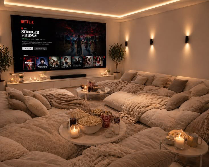 Indicative home theatre interior